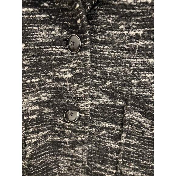 Free People Boucle Jacket Coat XS Tweed Boucle Textured Blazer Chevron - Picture 4 of 14